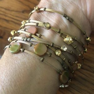 Seasonal whispers set of bracelets